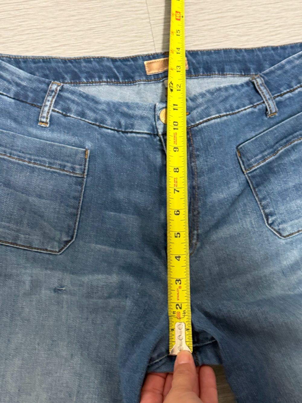 Kut From The Kloth Meg Wide Leg Jeans Women’s 14 High Rise Patch Pocket Stretch - Picture 7 of 14